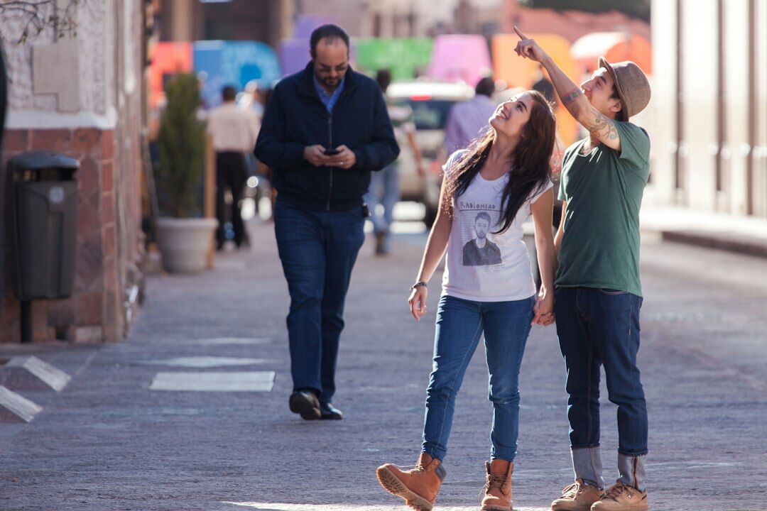 Chilean family riding a public bus in Santiago in a candid moment