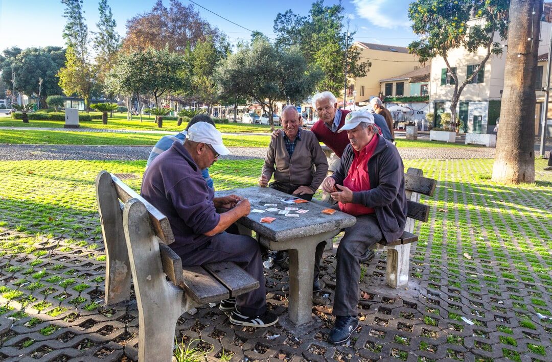 elderly man in neighborhood